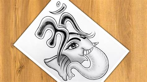 Easy Ganpati Drawing For Beginners How To Draw Ganpati Step By Step