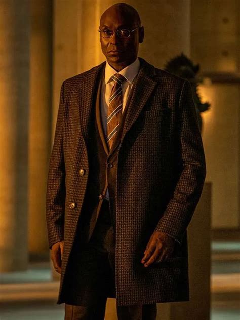 John Wick Chapter 4 Lance Reddick Brown Coat The American Outfit