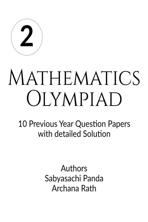 Mathematics Olympiad