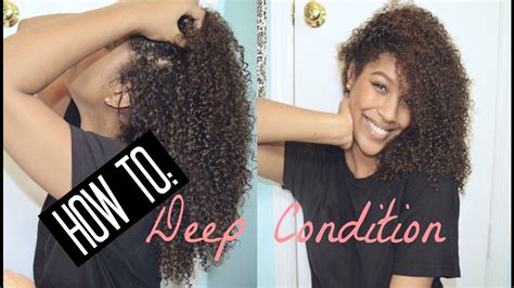 How To Deep Condition Curly Hair Youtube