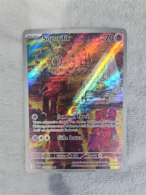 CARTE POKÉMON SOPORIFIK Secrète 210 198 Ecarlate et Violet Fr Neuve