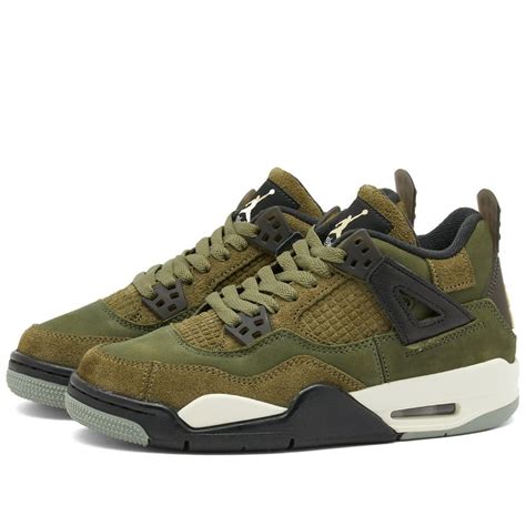 Air Jordan Retro Se Craft Gs Sneakers In Medium Olive Pale Vanilla