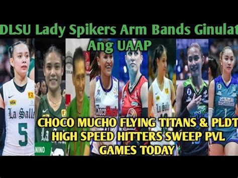 Dlsu Lady Spikers Arm Bands Ginulat Ang Uaap Choco Mucho Flying Titans