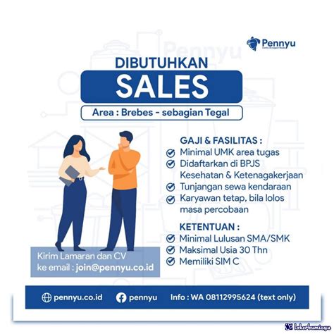 Lowongan Kerja Sales Area Pennyu Group