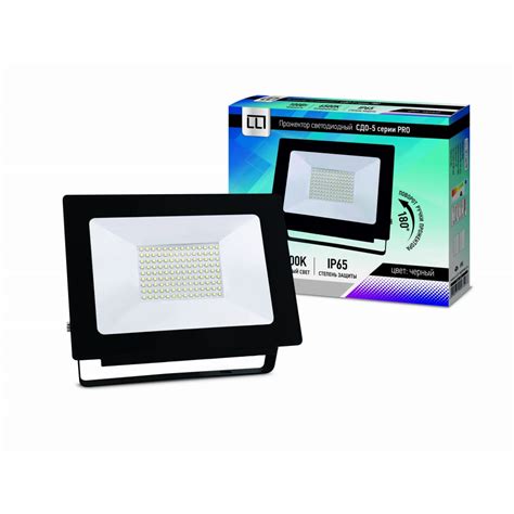 Светодиодный прожектор LLT СДО-5-100 серии PRO 100Вт IP65 4690612007427 ...