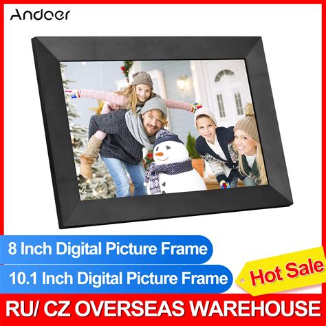 Andoer Cadre Photo Num Rique 8 Pouces Wi Fi Cran Tactile IPS 1280x800 P