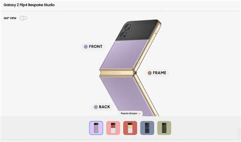 Create your own look with the Samsung Galaxy Z Flip4 Bespoke Edition ...