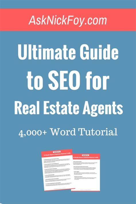 Seo For Real Estate Agents The Ultimate Guide Ask Nick Foy