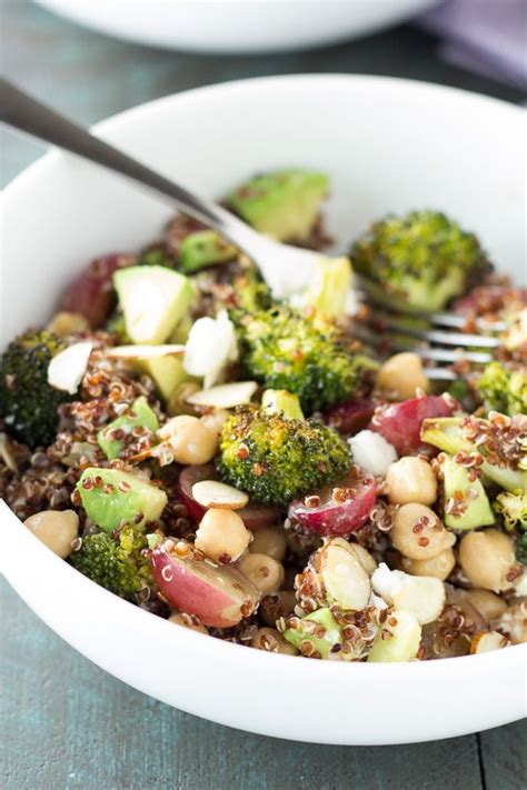 Quinoa And Roasted Broccoli Lunch Bowls Make Ahead For Easy Healthy