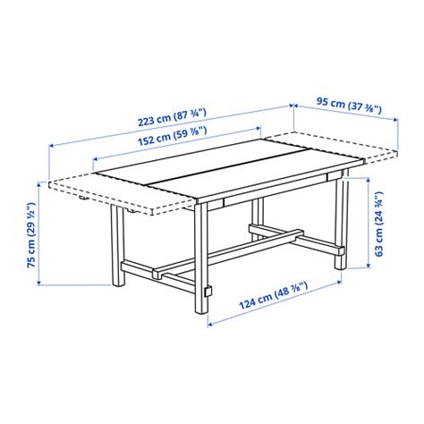 NORDVIKEN ištraukiamasis stalas sendinantis beicas IKEA Lietuva