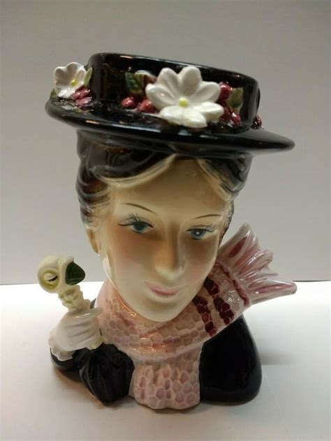 Vintage Mary Poppins Enesco Head Vase Walt Disney Productions 1964