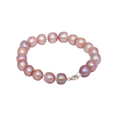 Pink Freshwater Pearl Bracelet Womens Bangle T For Her Etsy Uk