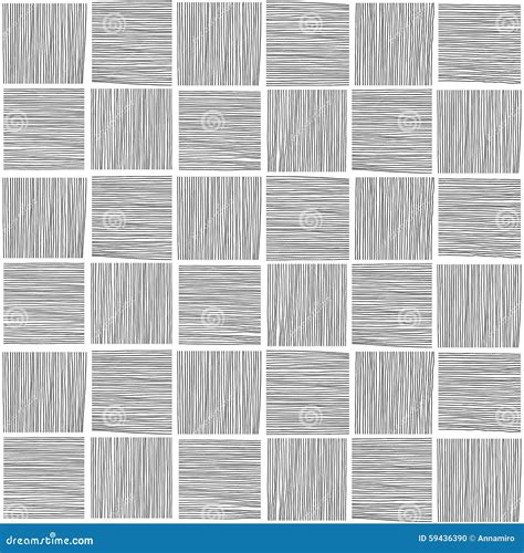 Hand Drawn Striped Seamless Pattern Stock Vector Illustration Of