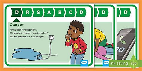 Drs Abcd Posters First Aid Teaching Hecho Por Educadores