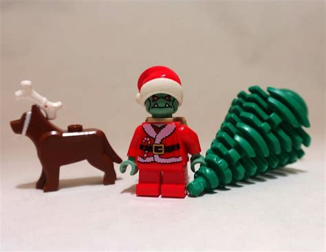 LEGO custom Dr. Suess Christmas Grinch MINIFIGURE, dog & tree | #1789719525