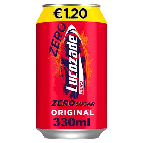 Lucozade Zero Sugar Original Drink 330ml Tesco Groceries