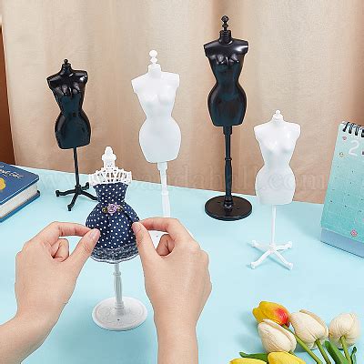 Wholesale Nbeads Sets Mini Mannequin Display Model Pandahall