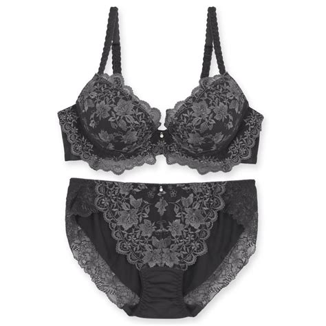 フランデランジェリー fran de lingerie ロマンチックな華ありランジェリーしっかり盛胸安定感 レーシーメイクブラ ペアブラジャーワイヤー有り ブラジャーショーツ