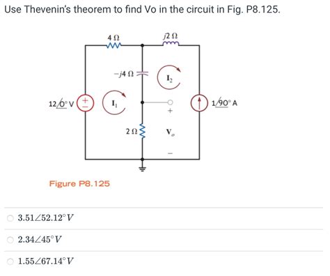 Solved Use Thevenin S Theorem To Find Vo In The Circuit In Chegg