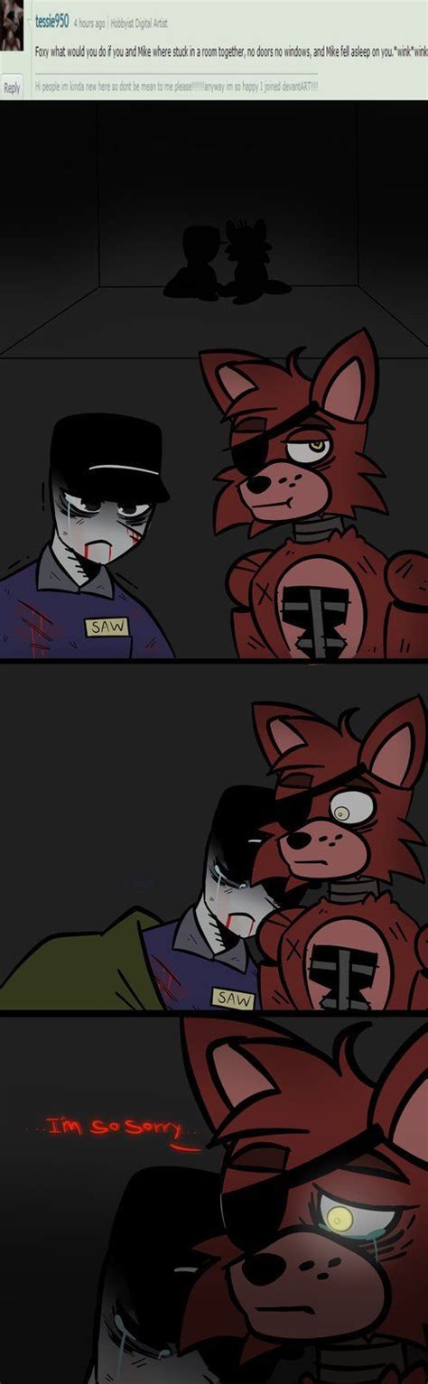 Foxy 😭😭😭😭 Now Im Going To Cry Fnaf Foxy Fnaf Comics Fnaf Night Guards