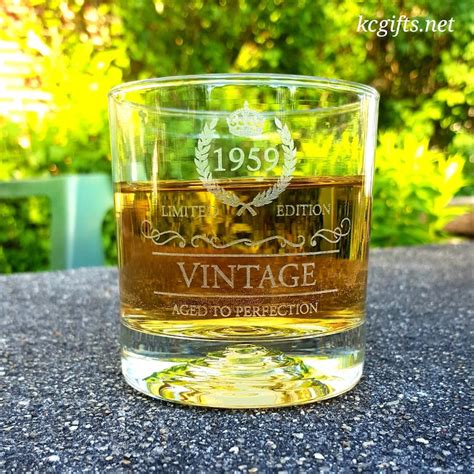 Engraved Birthday Whiskey Glass 40th Birthday 50th Etsy