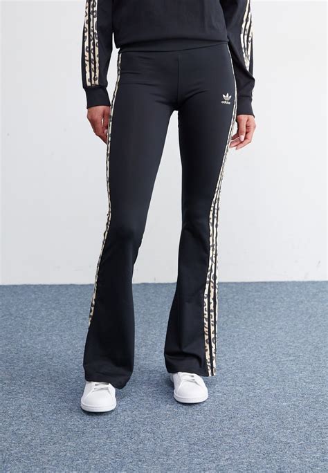 Adidas Originals Leggings Trousers Black Whiteblack Uk