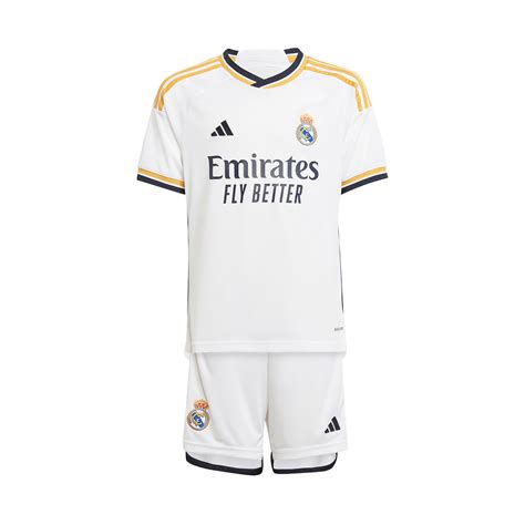 Completo Adidas Real Madrid Prima Divisa 2023 2024 Bambino White