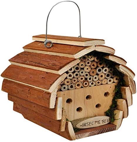 Garden Mile Eco Friendly Wooden Bee And Insect Hotel Free Standing