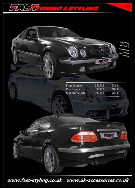 UK Accessories Ltd Mercedes CLK W 208 Body Kit Black