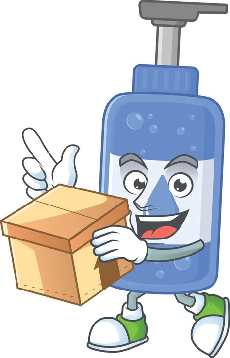 Handsanitizer Cartoon Character Vector Art At Vecteezy