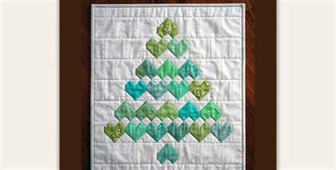 Hearts Make A Darling Mini Tree Quilt Quilting Digest