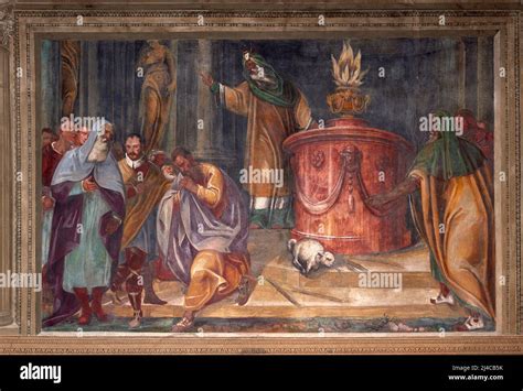 Cacciata Di Gioachino Dal Tempio Affresco Dario E Chiara Varotari