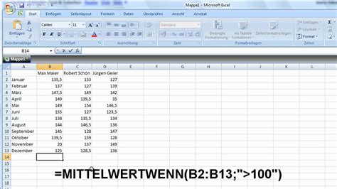 40 Weitere Excel Funktionen MITTELWERTWENN YouTube