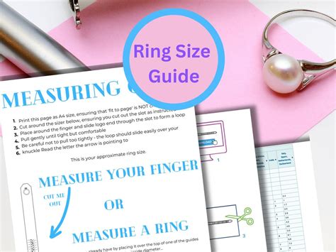 Ring Size Chart Ring Conversion Chart Ring Sizing Chart - Etsy UK