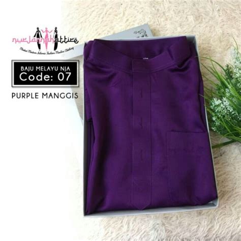 Ready Stock Baju Melayu Kanak2 Dewasa Purple Manggis Shopee Malaysia