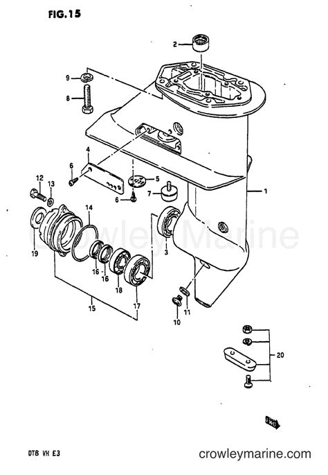 Gear Case Two Stroke Outboard Dt Crowley Marine