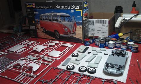 Modelmaker Vp Revell Volkswagen T1 Samba Bus 124