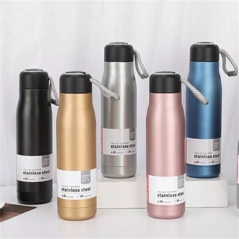 Jual Tumbler Sport Botol Air Minum Stainless Doff Termos Tenteng