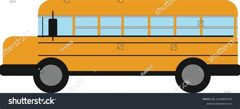 Illustration Kids Yellow School Bus Cartoon Stock Vector (Royalty Free ...