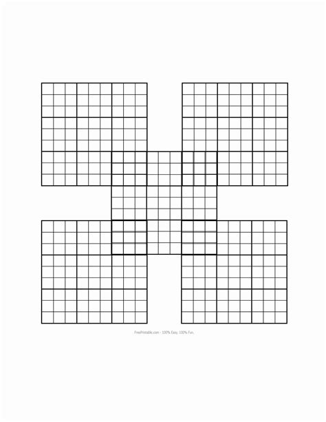 Blank Sudoku Grid Printable