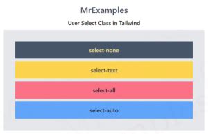 Tailwind User Select Quick Guide With Examples