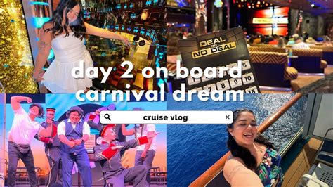 Day 2 On Board The Carnival Dream Drinks Deal Or No Deal