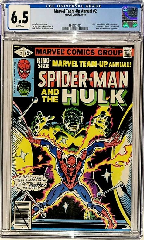 Marvel Team Up Annual 2 Marvel 1979 CGC 6 5 Spider Man Hulk Super