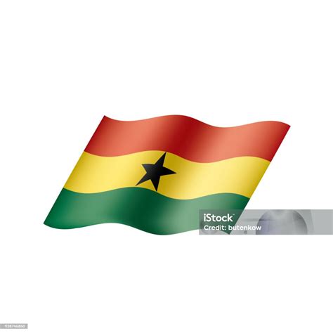 Bendera Ghana Ilustrasi Vektor Ilustrasi Stok Unduh Gambar Sekarang