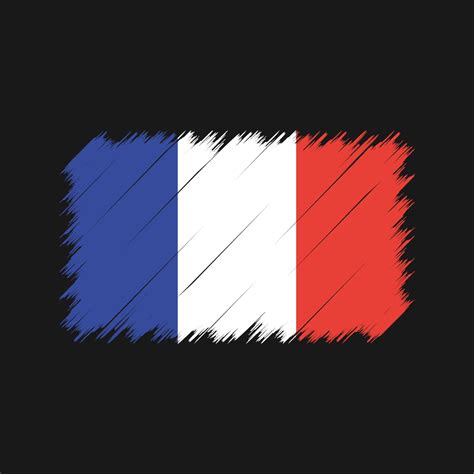 France Flag Brush Strokes National Flag Vector Art At Vecteezy