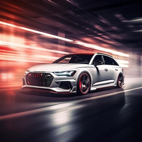 Premium Ai Image White Audi Rs