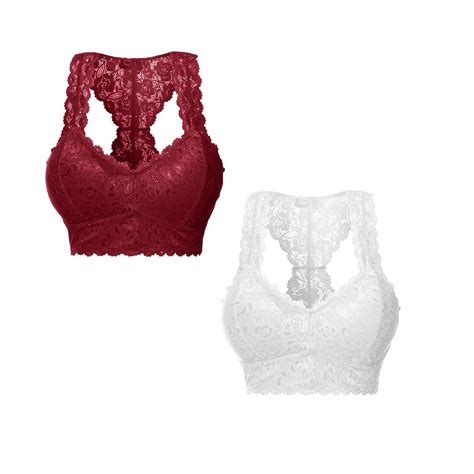 Yejiman Women Plus Size Vest Crop Wire Bra Lingerie Sexy V Neck Underwear Lingerie S Xl Pack Of