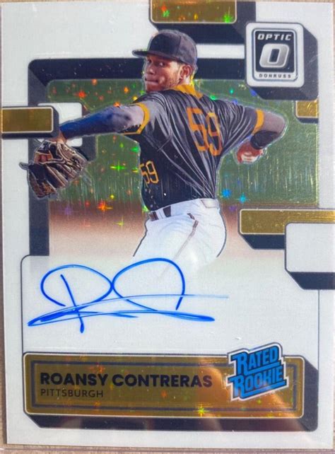 Roansy Contreras RRS RC Prices 2022 Panini Donruss Optic Rated