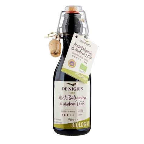 Organic Balsamic Vinegar Di Modena Igp De Nigris 250ml