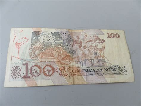 Banknote Brazil Cem Cruzados Novos Brazil Circulated Good